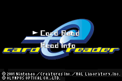 Card e-Reader+ screenshot 1 for GameBoy Advance